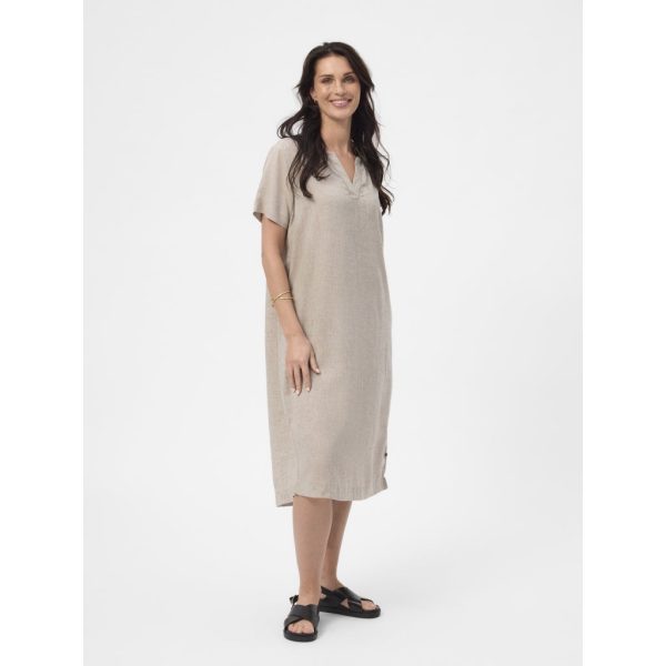 Dahlia Dress - Ligth Sand Melange Zu verkaufen – Bild 3