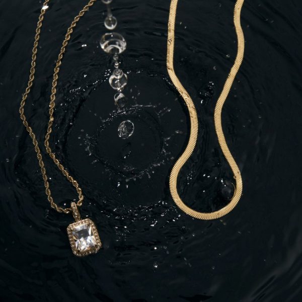 Elegance Ketten Set 14K Vergoldet Verkauf – Bild 2