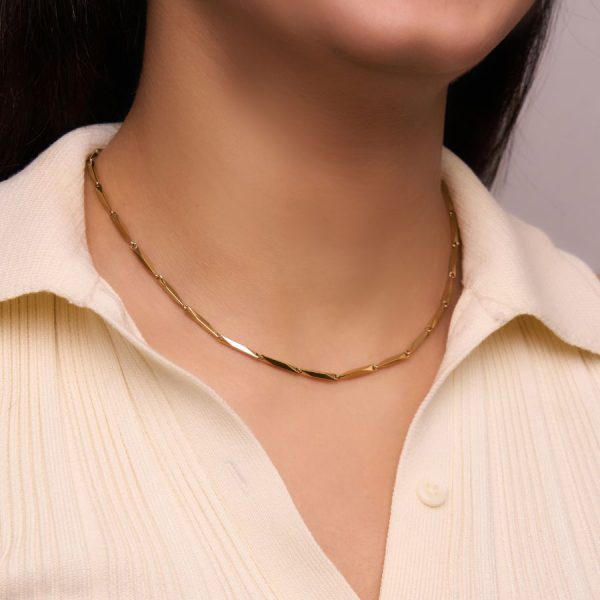 Sol Paradise Sleek Kette 14K Vergoldet Mode – Bild 3