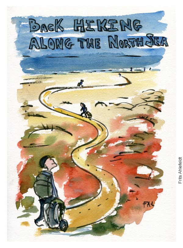 Dj00288 Original drawing Back at the North Sea Im Angebot – Bild 2
