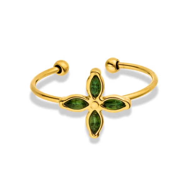 Spring Flower Ring 18K Vergoldet Angebot – Bild 2