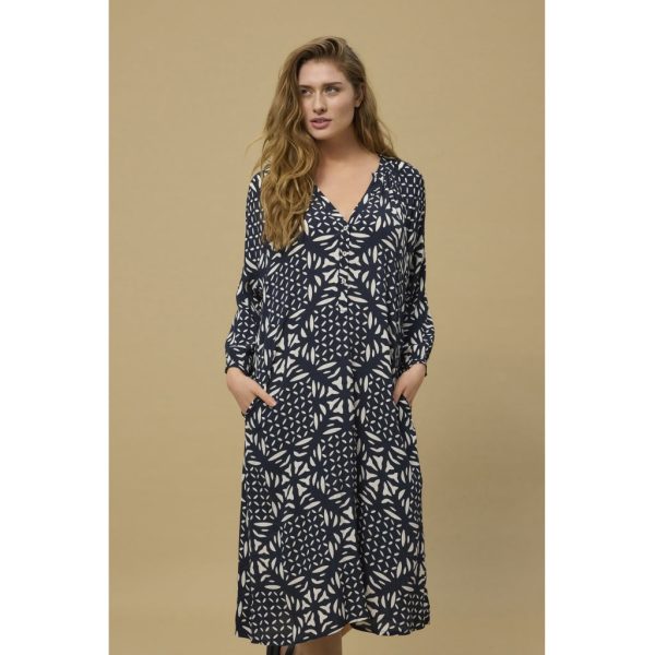 Djamilla Dress - Navy Pattern Mode – Bild 4