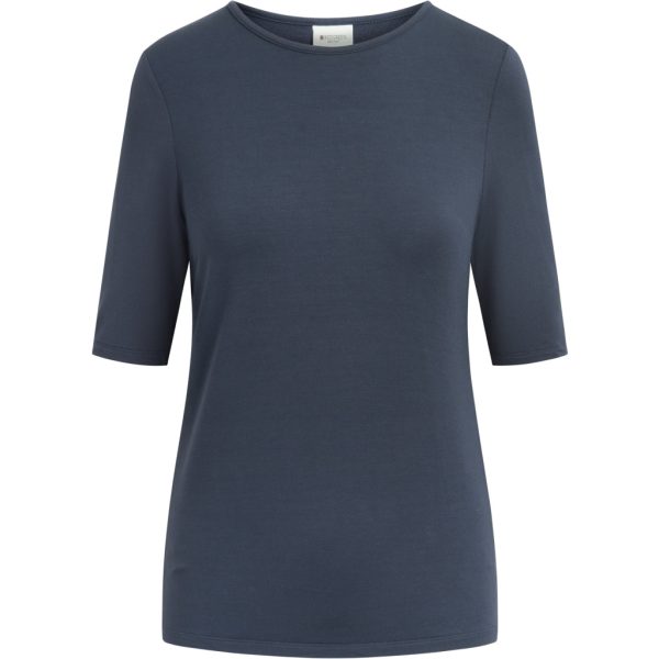 Cajsa kortærmet t-shirt - Navy Verkauf – Bild 4