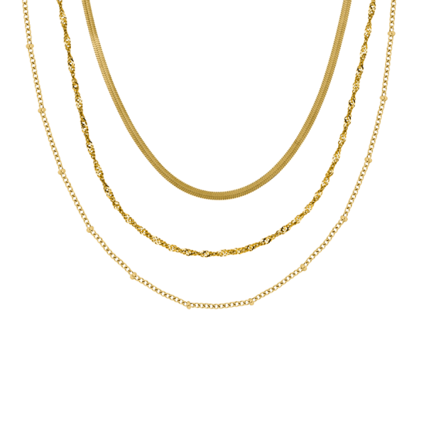 Everyday Ketten Set 14K Vergoldet Zu verkaufen