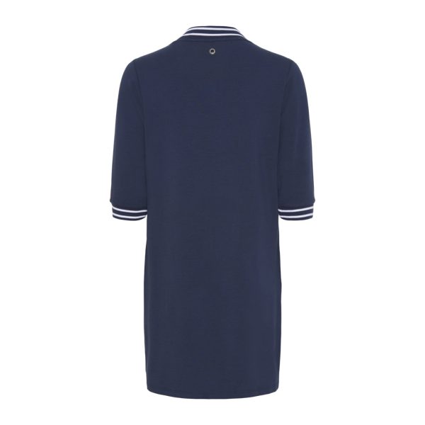 Lilja V-Neck Dress - SR Navy Online-Verkauf – Bild 2