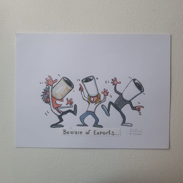 Original Di02369 Beware of experts 30x40cm Online-Schn?ppchen – Bild 2