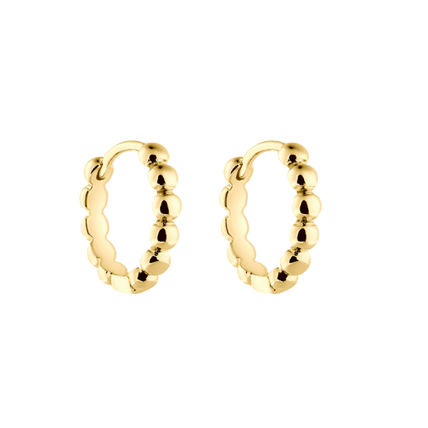 Simple Ball Huggies 18K Vergoldet Verkauf
