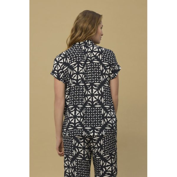 Arndis Shirt - Navy Pattern Verkauf – Bild 5