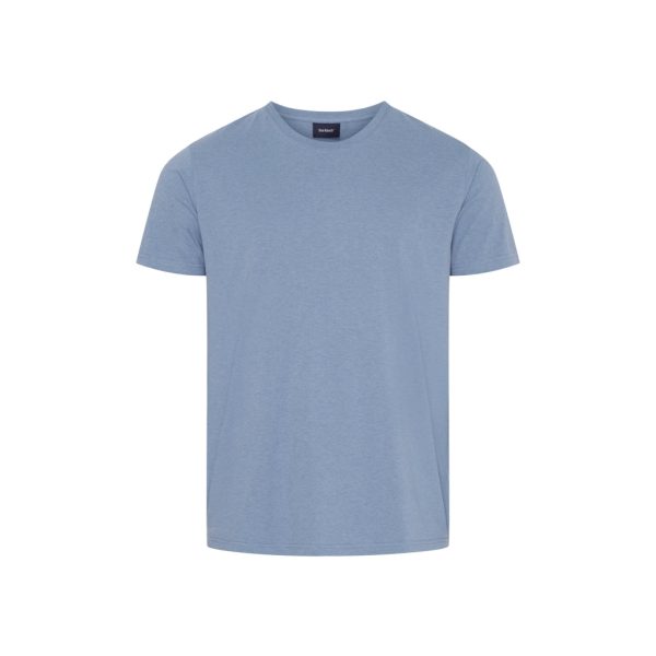 Jappe Round Neck Organic cotton tee - Coastal Blue Verkauf