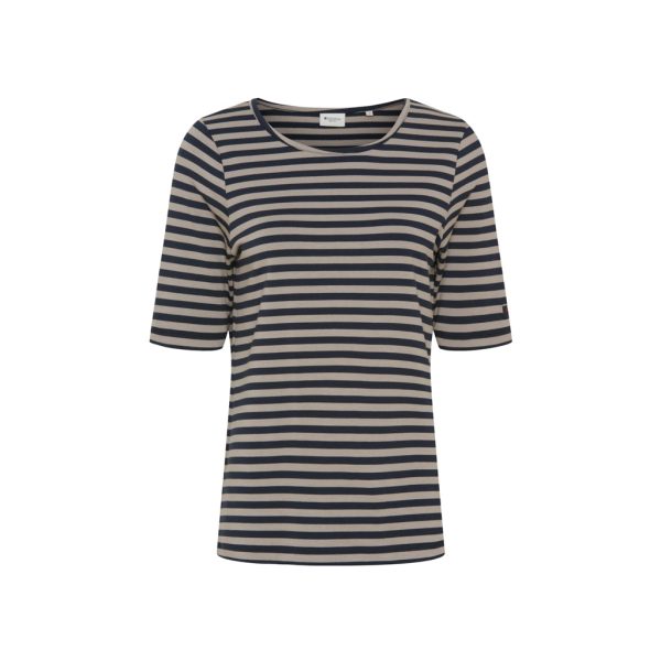 Hedy kortærmet T-shirt - Sand Stripe Schn?ppchen – Bild 4