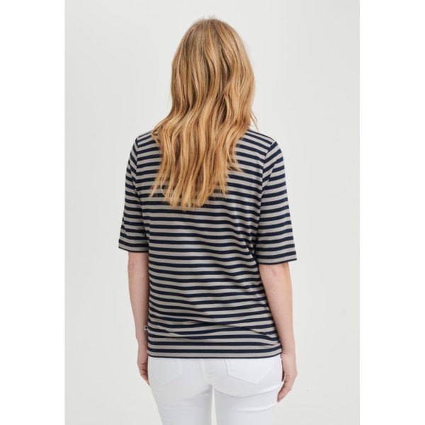Hedy kortærmet T-shirt - Sand Stripe Schn?ppchen – Bild 3