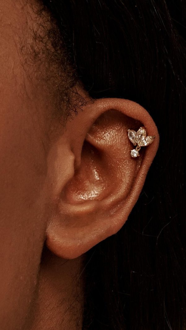 Lotus Piercing 14k Real Gold Im Angebot – Bild 2