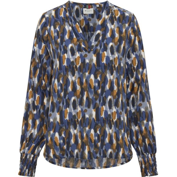Andrea Shirt - Dark Navy Pattern Rabatt – Bild 2
