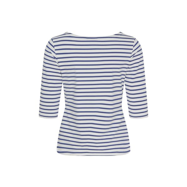 Marina tee with UV protection - White   Monaco Blue Schn?ppchen – Bild 2