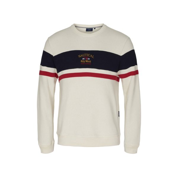 Miki Retro Long Sleeve Sweater - Pearl Online-Verkauf