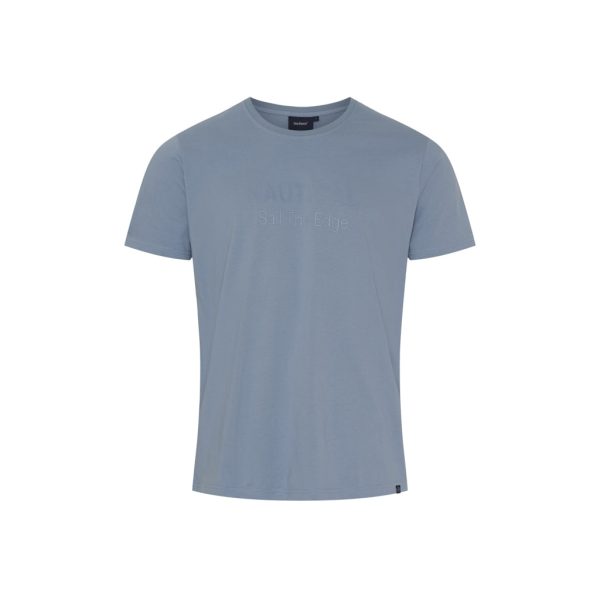 Atle T-shirt - Dull Pastel Blue Rabatt