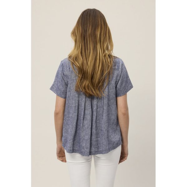 Alexia Shirt - Navy Melange Online – Bild 4