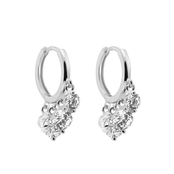 Victoria Crystal Huggie Ohrringe 18K Vergoldet Jetzt online – Bild 5