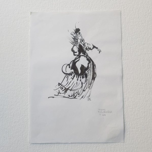 T005 Original theater drawing ballet A4 size Online-Schn?ppchen – Bild 2