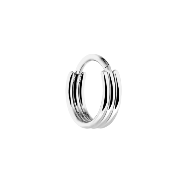 Triple Line Clicker Piercing Silber Online-Schn?ppchen