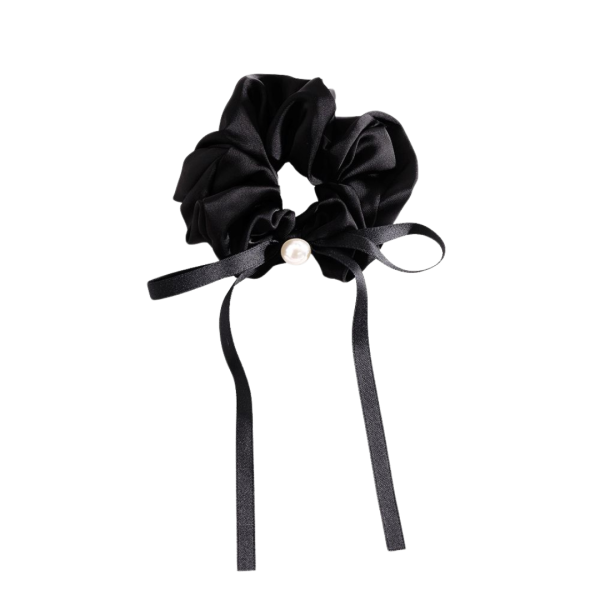 Noir Ribbon Scrunchy Online