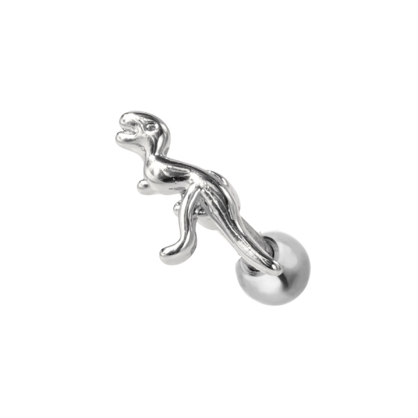 Simple Dinosaur Ohr Piercing 18K Vergoldet Verkauf – Bild 3