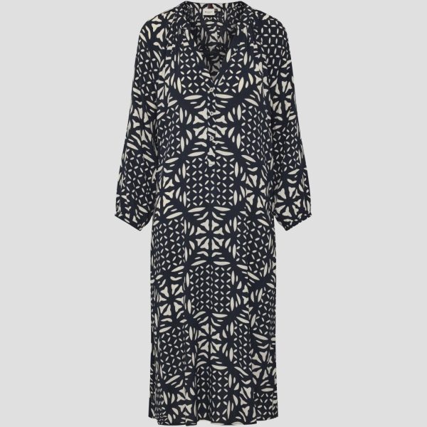 Djamilla Dress - Navy Pattern Mode