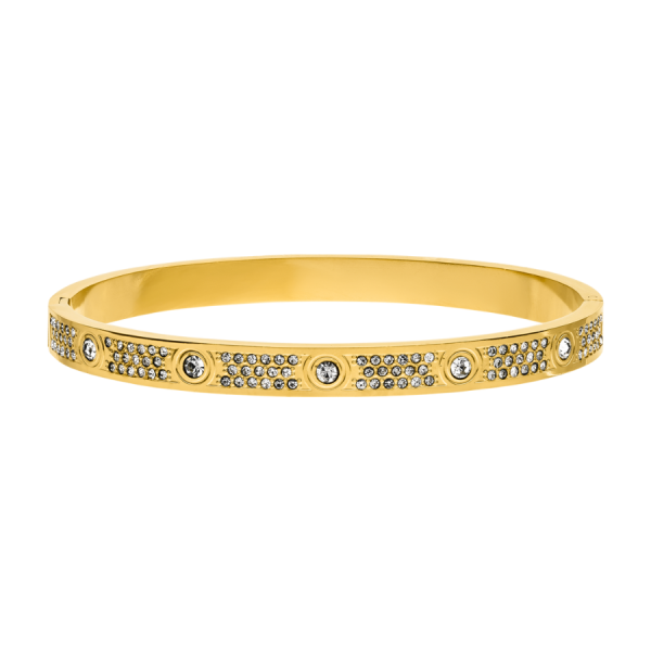 Timeless Pave Armreif 14K Vergoldet Schn?ppchen