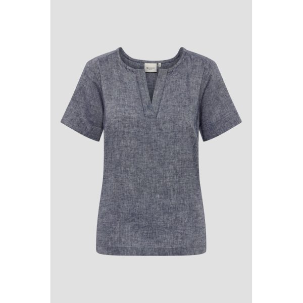 Alexia Shirt - Navy Melange Online