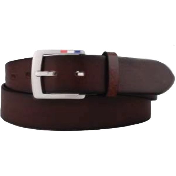 Rogers Leather Belt - Dark Brown Verkauf