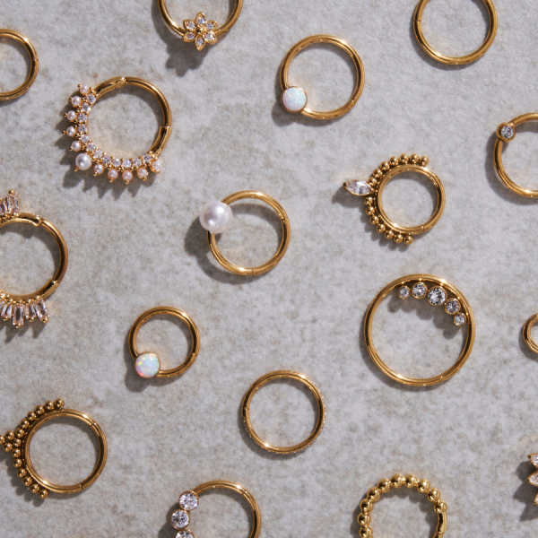 Pearl Clicker Piercing 18K Vergoldet Online-Schn?ppchen – Bild 3