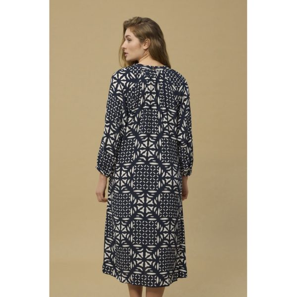 Djamilla Dress - Navy Pattern Mode – Bild 5