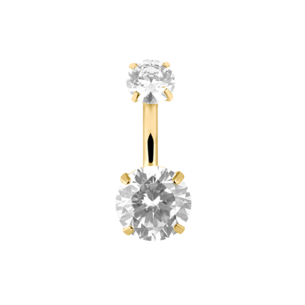 Simple Shiny Belly Button Ring Gold Verkauf