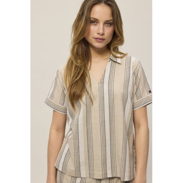 Asa Shirt - Light Sand Stripe Schn?ppchen