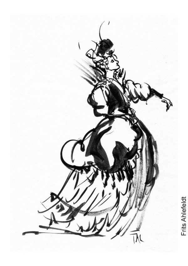 T005 Original theater drawing ballet A4 size Online-Schn?ppchen