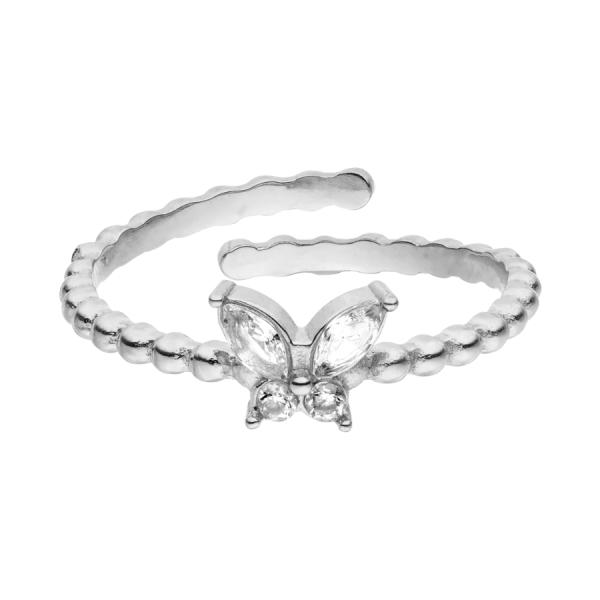 Butterfly Ball Ring 14K Vergoldet Verkauf – Bild 2