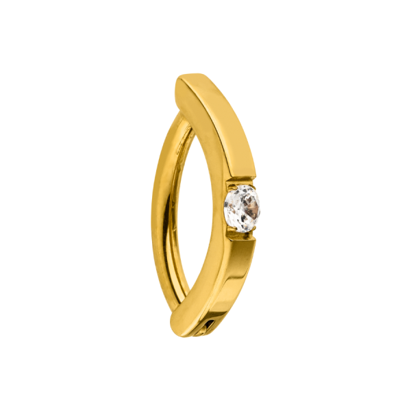 Golden Glow Belly Piercing 18K Vergoldet Online-Schn?ppchen