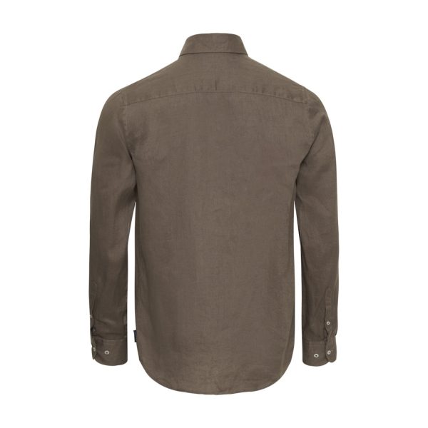 Bastian Linen Shirt - Sand Rabatt – Bild 2