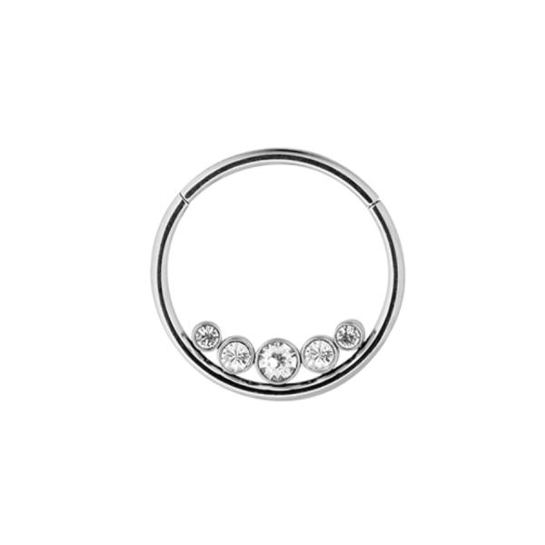 Five Crystal Simple Clicker Piercing Jetzt online – Bild 2
