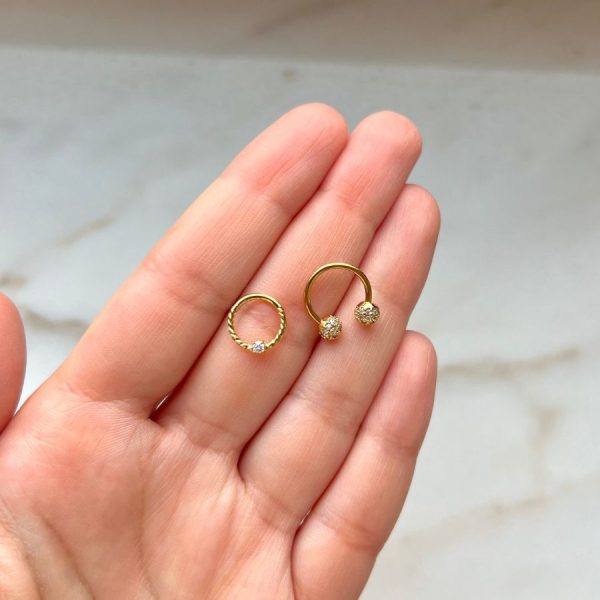 Stone Twist Clicker Piercing Online-Schn?ppchen – Bild 2