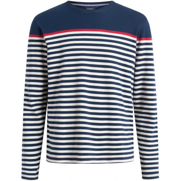 Hauge Long sleeve Striped Tee - SR Navy SR Red Pearl Schn?ppchen – Bild 3