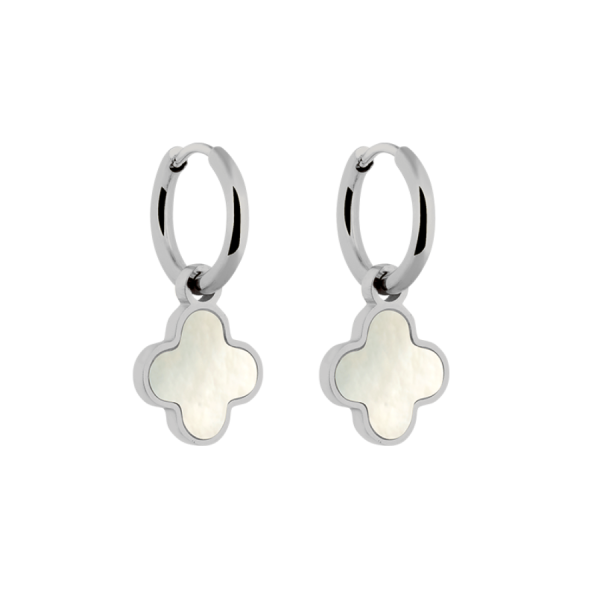 Perlmutt Lucky Leaf Ohrringe 14K Vergoldet Angebot – Bild 5