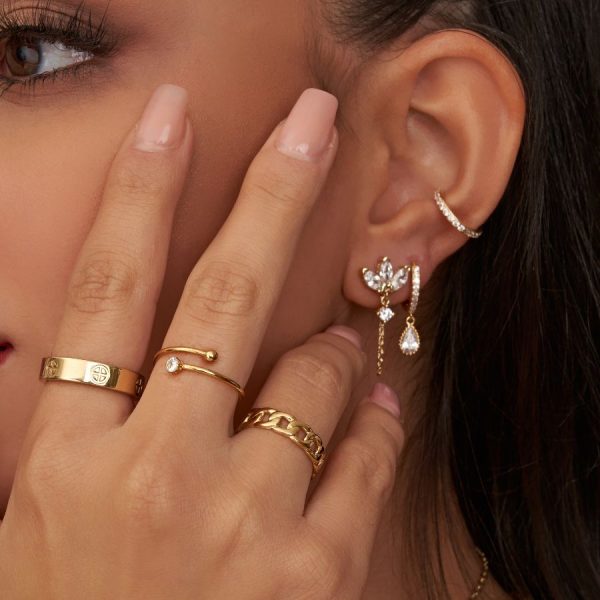 Elegance Around Ring 14K Vergoldet Online-Schn?ppchen – Bild 2