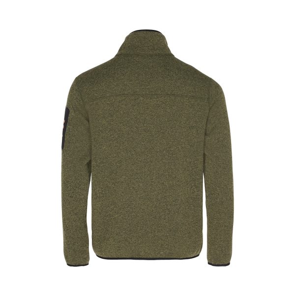 Sidney Fleece Jacket - Dark Olive Green Melange Online-Verkauf – Bild 3