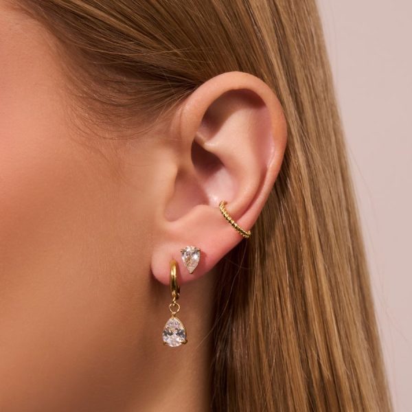 Teardrop Ohrstecker 14K Vergoldet Online – Bild 2