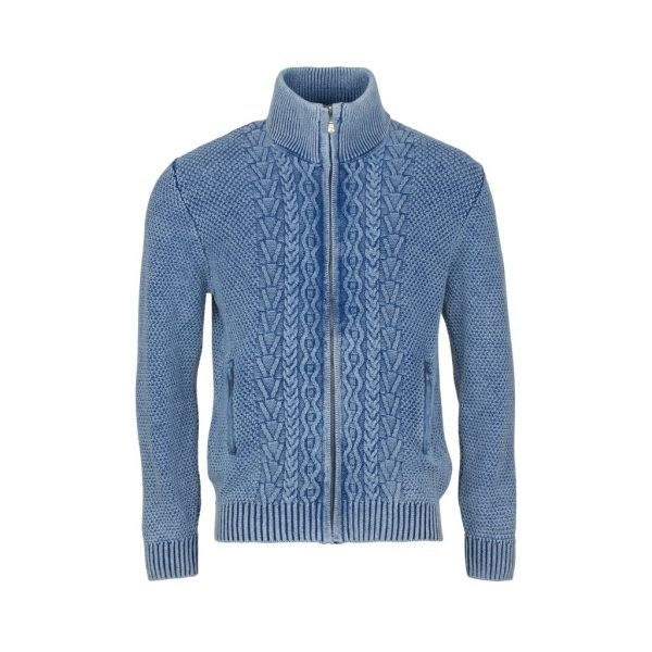 Luke Long Sleeve Cardigan - Sky Wash Online